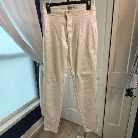 White High-Waisted Jeans by Swank A Posh. Super Stretch. - Picture 1 of 3